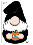 Dark Gnome Yard Sign Pumpkin dgys24 hw24